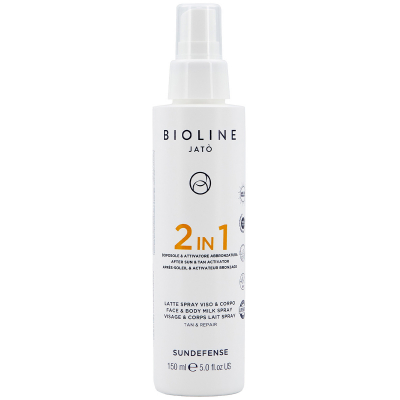 Bioline 2 IN 1 After Sun & Tan Activator Face & Body Milk Spray Tan & Repair (150 ml)