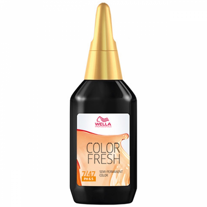 Wella Color Fresh 7/47 Medium Blonde Red Brown (75ml)