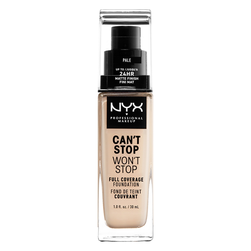 NYX Professional Makeup Cant Stop Wont Stop Foundation 01 Pale