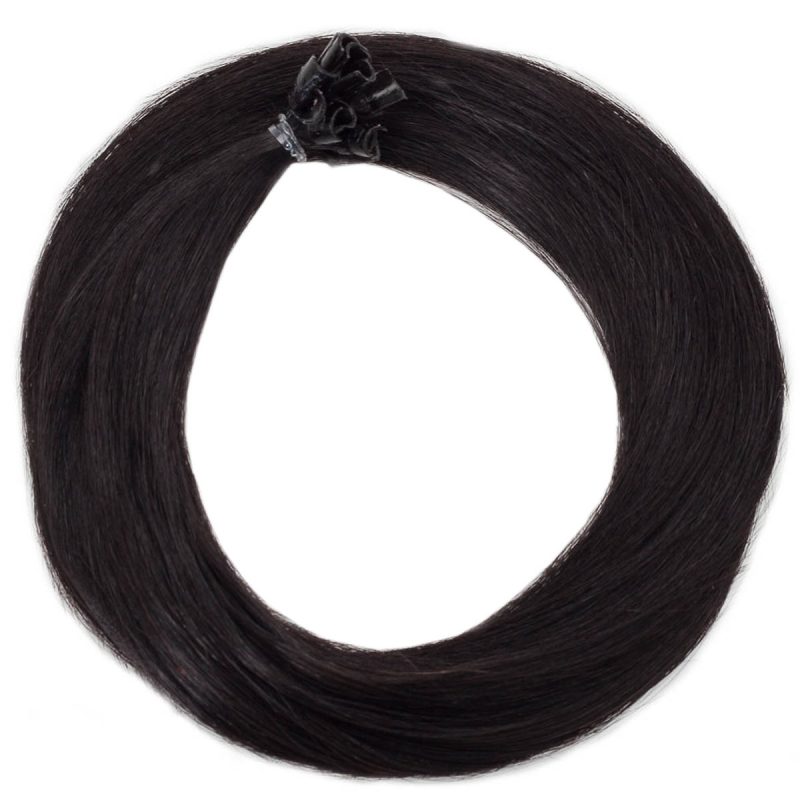 Rapunzel of Sweden Nail Hair Premium Straight 1.2 Black Brown 50cm