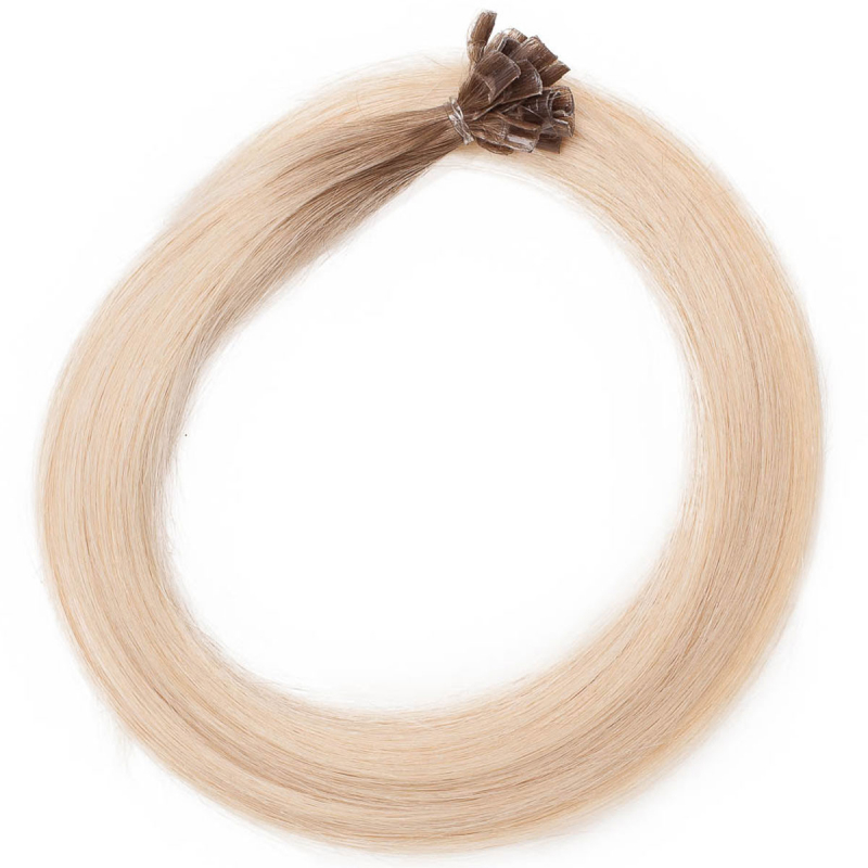 Rapunzel of Sweden Nail Hair Premium Straight R7.3/10.8 Cendre Ash Blonde Root 50cm