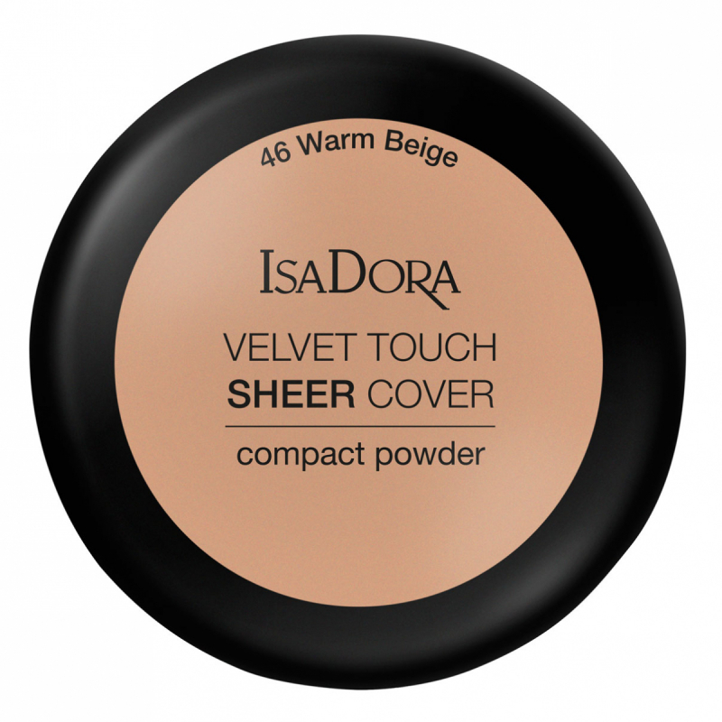 IsaDora Velvet Touch Sheer Cover Compact Powder 46 Warm Beige