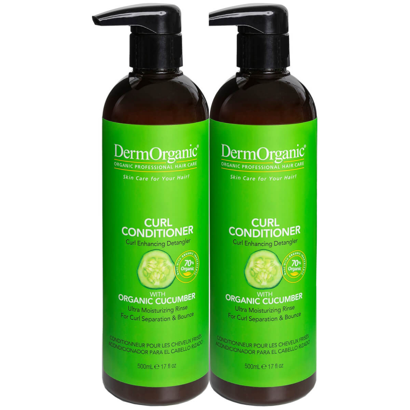 DermOrganic 70% Organic Curl Conditioner Twin Pack (2x500ml) DermOrganic 70% Organic Curl Conditioner Twin Pack (2x500ml)