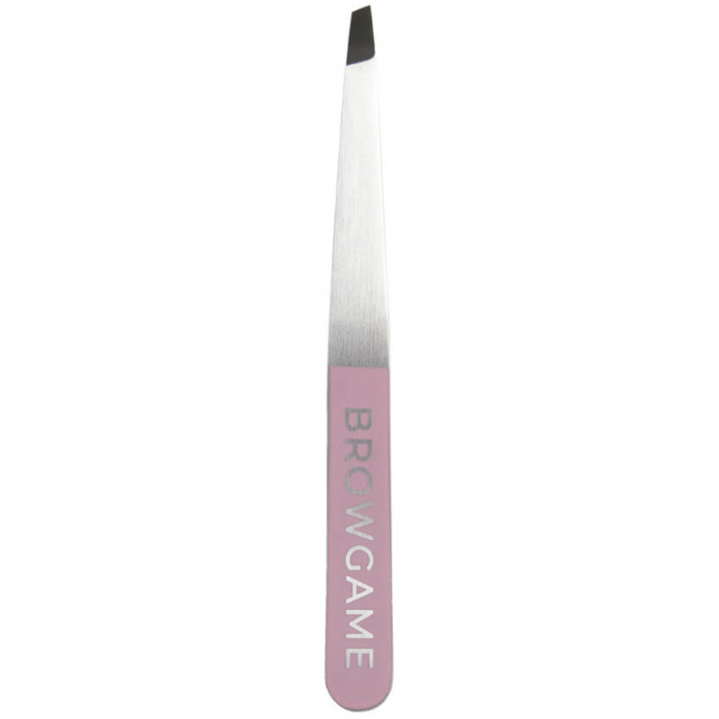 Browgame Cosmetic Original Tweezer Slanted – Pink
