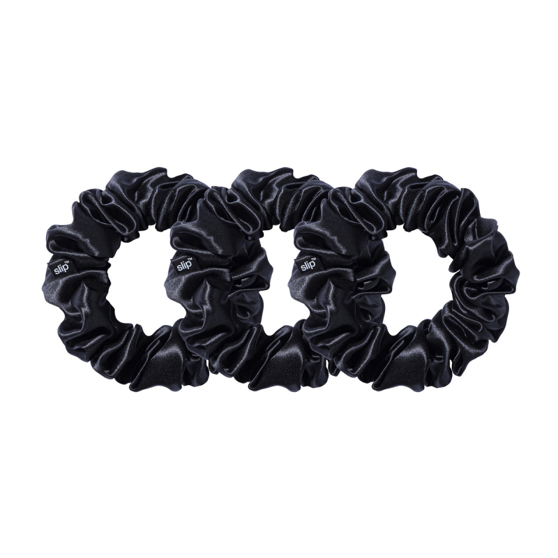 SLIP Pure Silk Scrunchies Black SLIP Pure Silk Scrunchies Black