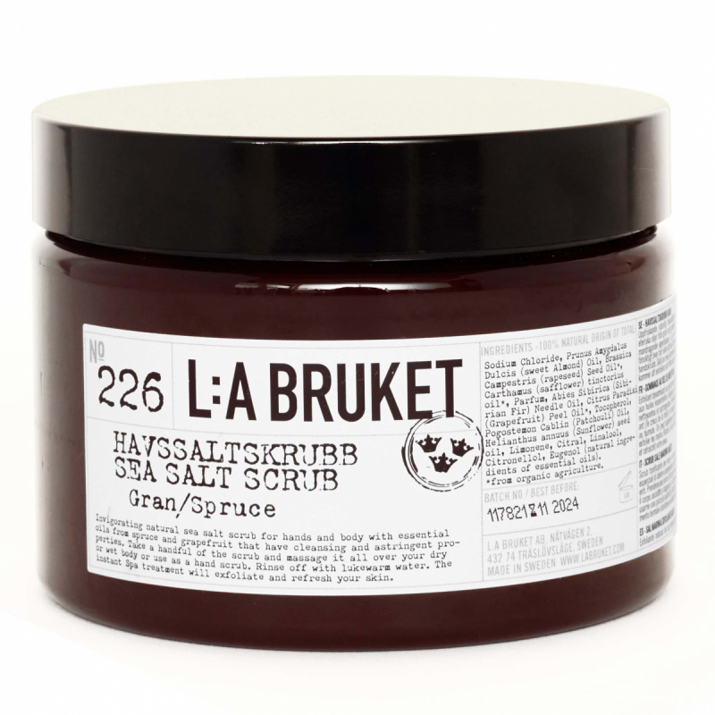 L:A Bruket 226 Havssaltskrubb Gran 420 g CosN 420 g