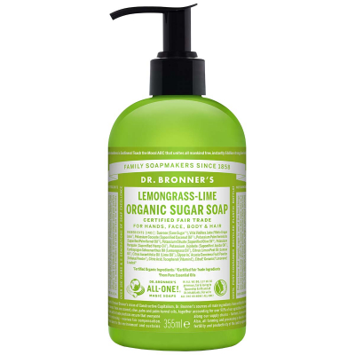 Dr. Bronner's Organic Sugar Soap Lemongrass Lime (355ml)