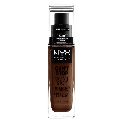 NYX Professional Makeup Cant Stop Wont Stop Foundation 24 Deep Espresso