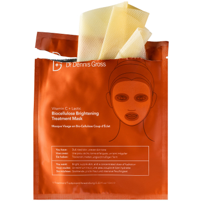 Dr Dennis Gross Vitamin C Lactic Biocellulose Brightening Treatment Mask