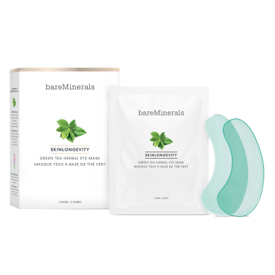 bareMinerals Skinlongevity Green Tea Herbal Eye Mask (6pcs)