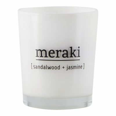 Meraki Scented Candle Sandalwood and Jasmine