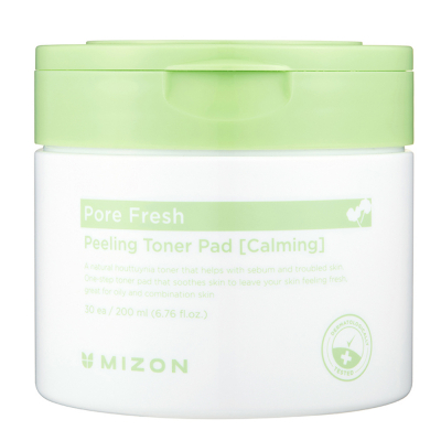 Mizon Pore Fresh Peeling Toner Pad Calming (200ml)