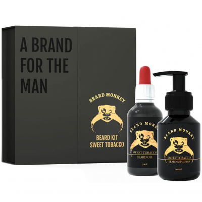 Beard Monkey Giftset Oil and Shampoo Sweet Tobacco