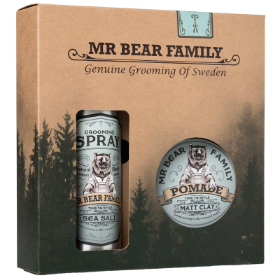 Mr Bear Family Kit Spray and Pomade