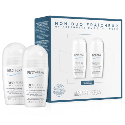Biotherm Deo Pure Invisible Roll-On Duo Set (2x75ml)