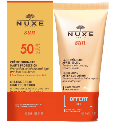 NUXE Sun Melting Cream High Protection SPF50 + Refreshing After-Sun Lotion