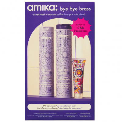 Amika Blonde Wash & Care Set (275 ml x 2 + 30 ml)