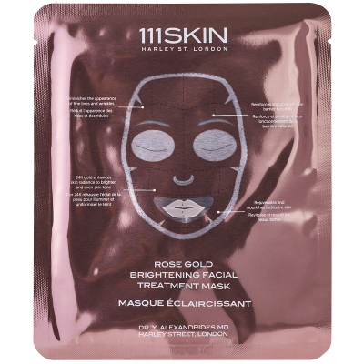 111Skin Rose Gold Brightening Facial Treatment Mask Boxed Nano Free (5 x 30 ml)