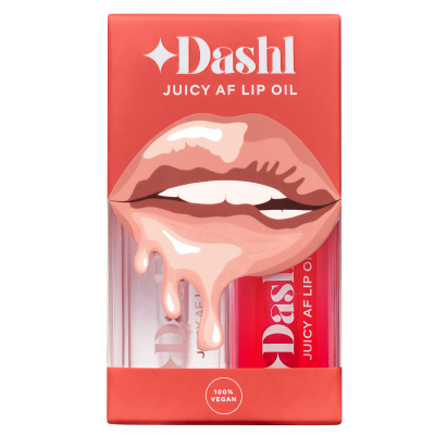 Dashl Juicy AF Lip Oil 2-Pack Look Good Naked And Lust For Love (7,8 ml)