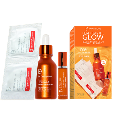 Dr Dennis Gross Vitamin C Lactic Intro Kit Firm Bright Glow