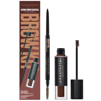 Anastasia Beverly Hills Ultimate Brow Essentials Kit Dark Brown (3,2 ml + 0.085 g)
