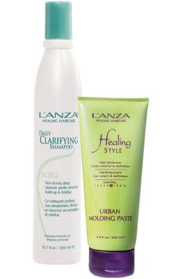 Lanza Molding Paste + Daily Clarifying Shampoo