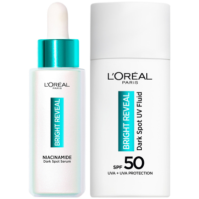 L'Oréal Paris Bright Reveal Serum 30 ml + Bright Reveal Fluid Day Cream SPF (50 + 50 ml)