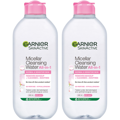 Garnier Micellar Cleansing Water Normal & Sensitive Skin DUO