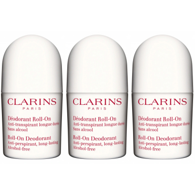 Clarins Gentle Care Roll-On Deodorant Trio