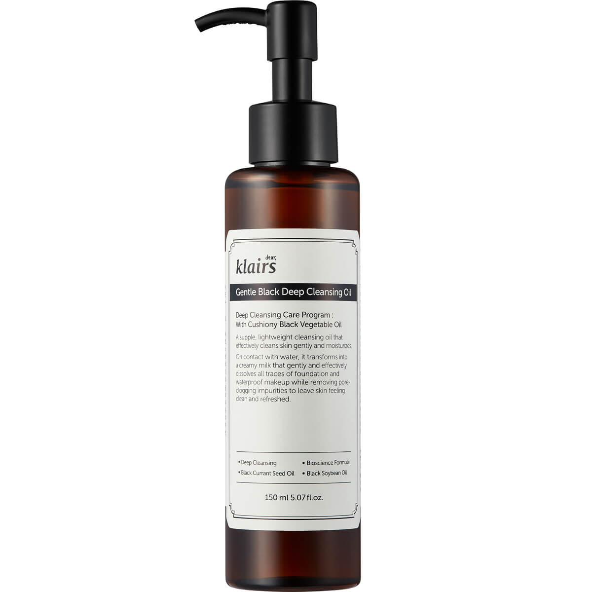 Klairs Gentle Black Deep Cleansing Oil 150ml Hemleverans inom