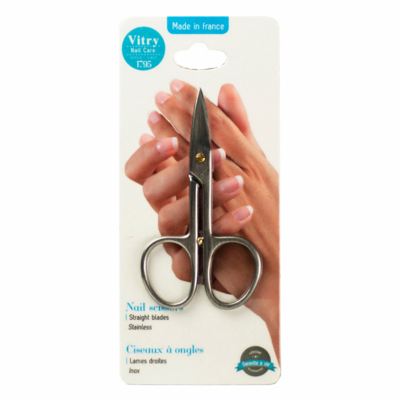 Vitry Nail Scissors Straight Blades i gruppen Naglar / Tillbehör & verktyg / Nagelsax & nagelklippare hos Bangerhead (B005523)