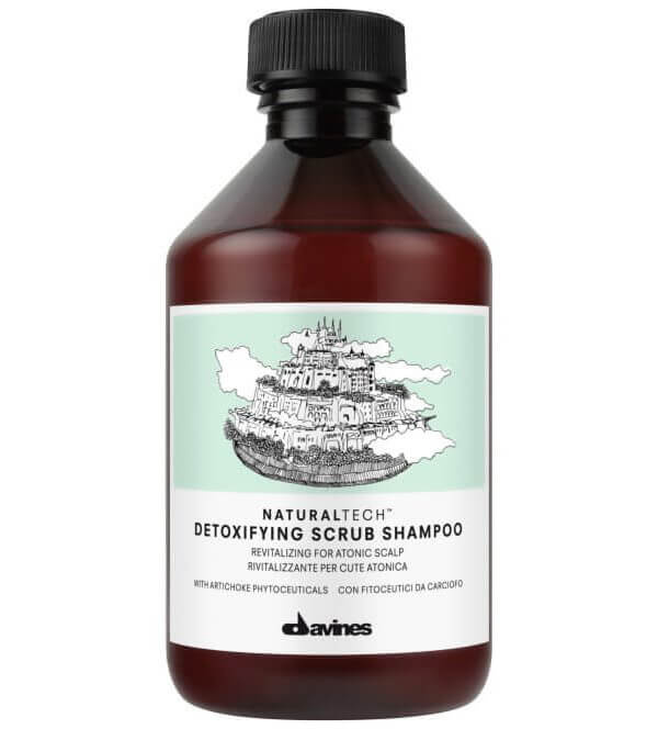 Davines Naturaltech Detoxifying Scrub Shampoo (250ml) i gruppen Hårvård / Hårinpackning & treatments / För hårbotten hos Bangerhead (B027441)