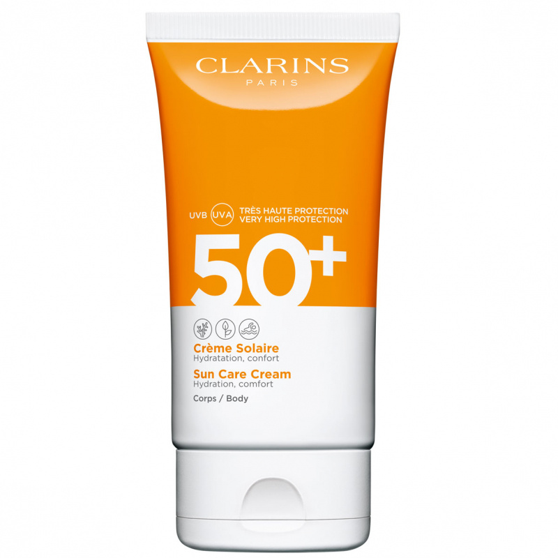 Clarins Sun Care Cream SPF 50+ Body (150ml) i gruppen Kroppsvård / Sol & tan för kropp / Solskydd hos Bangerhead (B049441)