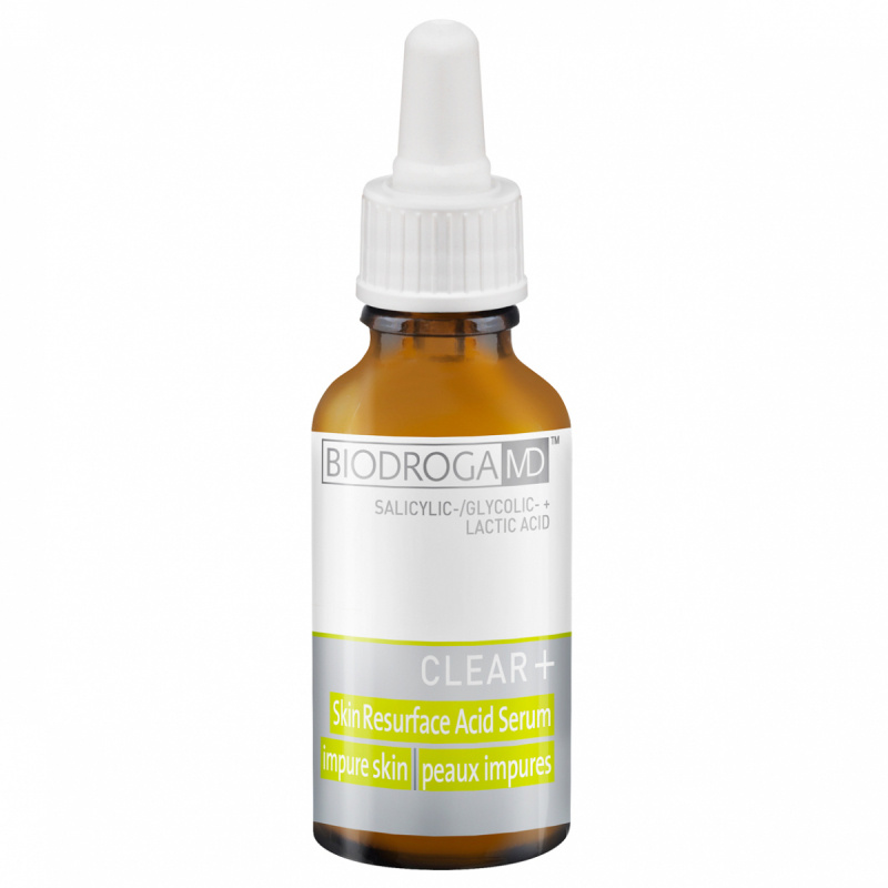 Biodroga MD Clear+ Skin Resurface Acid Serum For Impure Skin (30ml) i gruppen Hudvård / Ansiktsserum & olja / Ansiktsserum hos Bangerhead (B056438)