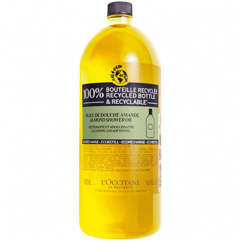 Loccitane Almond Refill Shower Oil (500ml) i gruppen Kroppsvård / Kroppsrengöring & scrub / Badolja & duscholja hos Bangerhead (B060286)