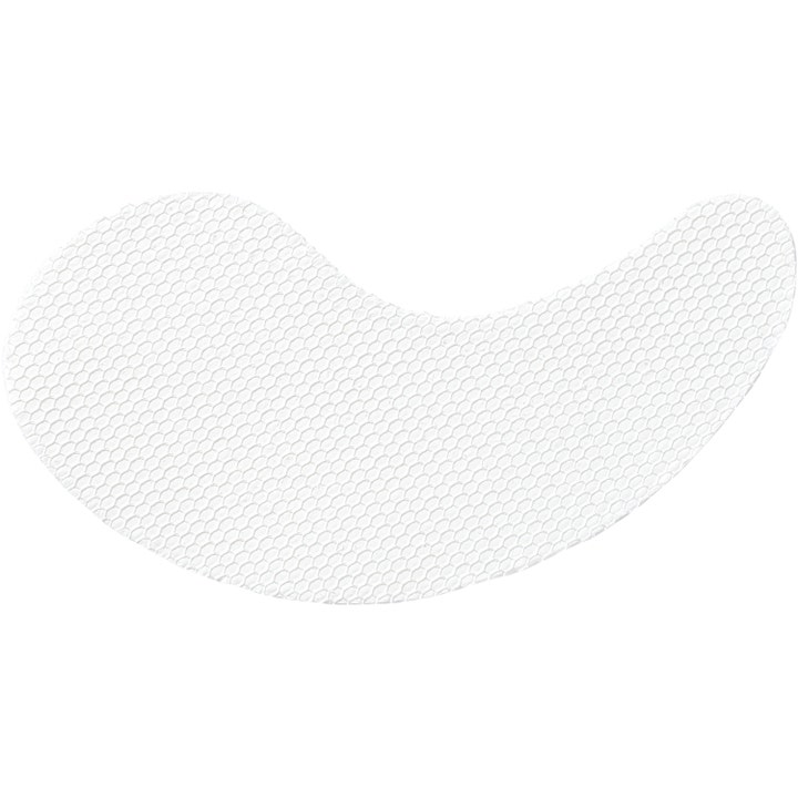 Mixsoon Melting Collagen Eye Film 5 st stärkande ögonmask med kollagen i form av en vit patch med bikakemönster.