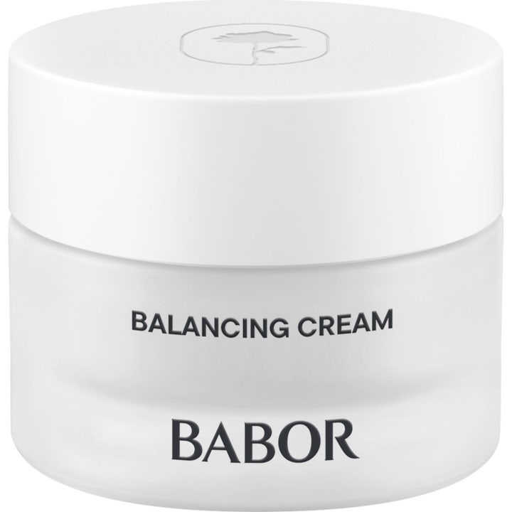 Babor Skinovage Balancing Cream 50 ml återfuktande babor balanskräm i frostad glasburk med vitt lock