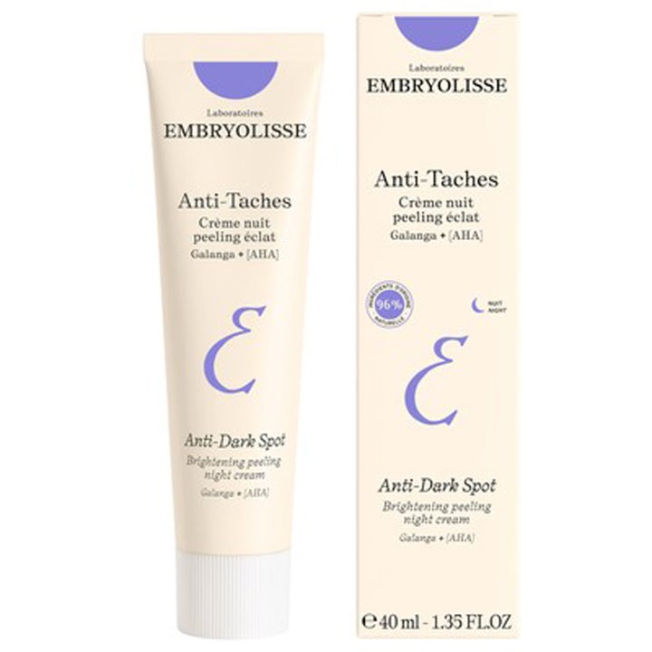 Embryolisse Anti-Dark Spot Night Cream 40 ml nattkräm i tub som motverkar pigmentfläckar med AHA.