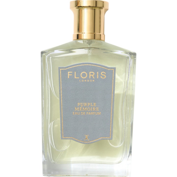 Floris London Purple Mémoire 100 ml Eau De Parfum en lyxig parfym i glasflaska med guldkork och grå etikett