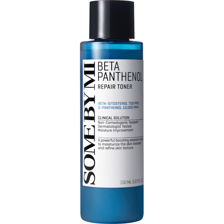 SOME BY MI Beta Panthenol Repair Toner 150 ml reparerande beta panthenol toner i en blå transparent flaska med svart lock