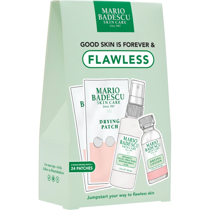 Mario Badescu Good Skin Is Forever & Flawless Kit 1 st hudvårdskit i ljusgrön pappersförpackning som ger felfri hy