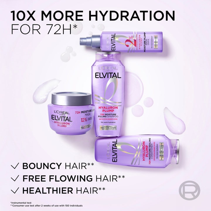Elvital Hyaluron Plump Shampoo For Dehydrated Hair