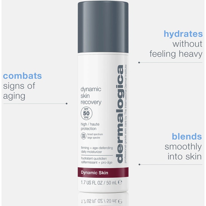 Dermalogica Dynamic Skin Recovery SPF50 50 ml anti age ansiktskräm med solskydd i vit pumpflaska