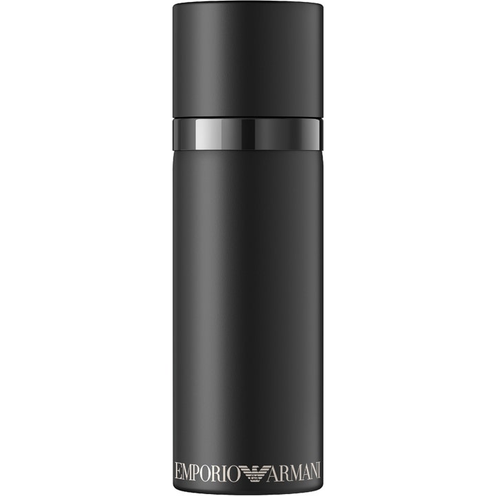 Armani Emporio He 100ml Eau de Toilette herrparfym i en stilren matt svart cylinderformad metallflaska