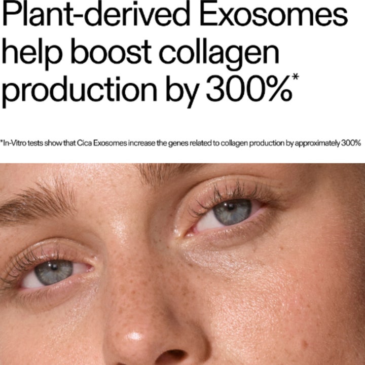 The INKEY List Exosome Hydro-Glow Complex 30 ml serum ger hudförnyelse och visar text om 300 % ökad kollagenproduktion.
