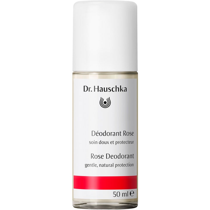 Dr. Hauschka Rose Deodorant 50 ml i glasflaska ger naturligt skydd med en alkoholfri cruelty-free deodorant formula.