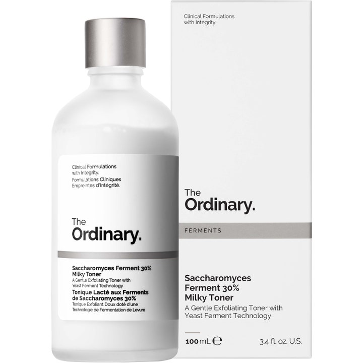 The Ordinary Saccharomyces Ferment 30% Milky Toner 100 ml återfuktande ansiktsvatten i frostad flaska