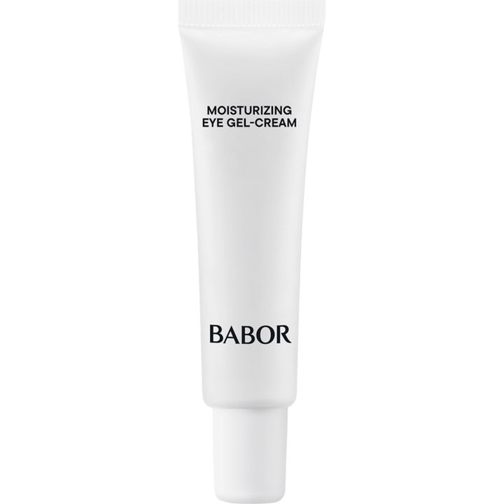 Babor Skinovage Moisturizing Eye Gel-Cream återfuktande ögonkräm i vit tub som ger fukt och motverkar mörka ringar