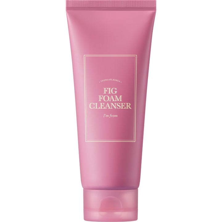 I'm from Fig Foam Cleanser djuprengörande skumrengöring i en matt rosa plasttub med matchande lock