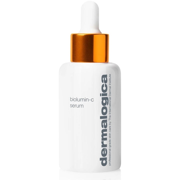 Dermalogica BioLumin-C Serum 30 ml lystergivande vitamin c serum i vit glasflaska med glansigt orange lock.